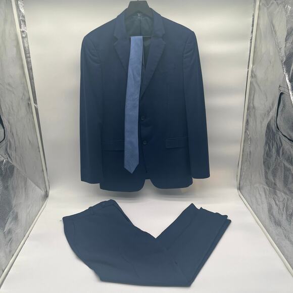 Suit 2 Piece Jacket and Pants Navy Slim Fit